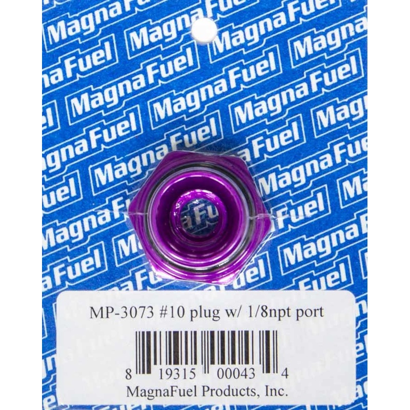 MagnaFuel #10 O-Ring Port Plug w/1/8in NPT in Center