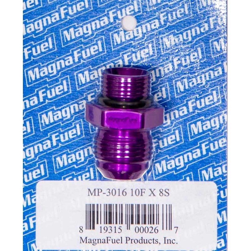 MagnaFuel #10 to #8 O-Ring Male Adapter Fitting