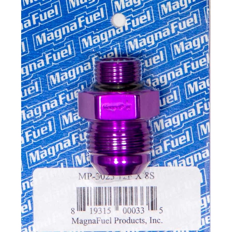 MagnaFuel #12 to #8 O-Ring Male Adapter Fitting