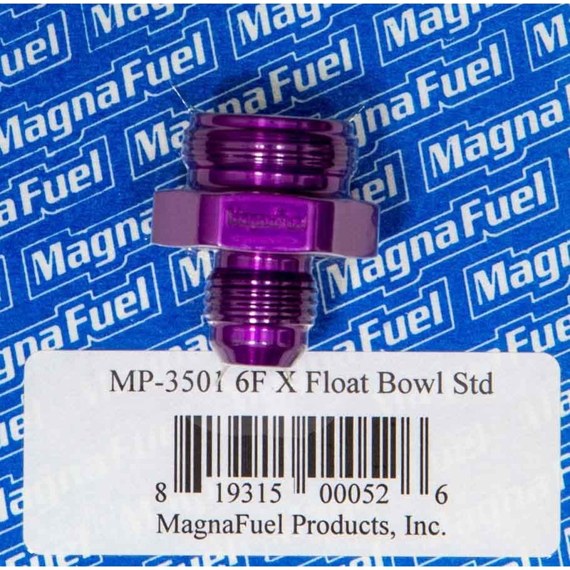 MagnaFuel #6 Holley Float Bowl Fitting