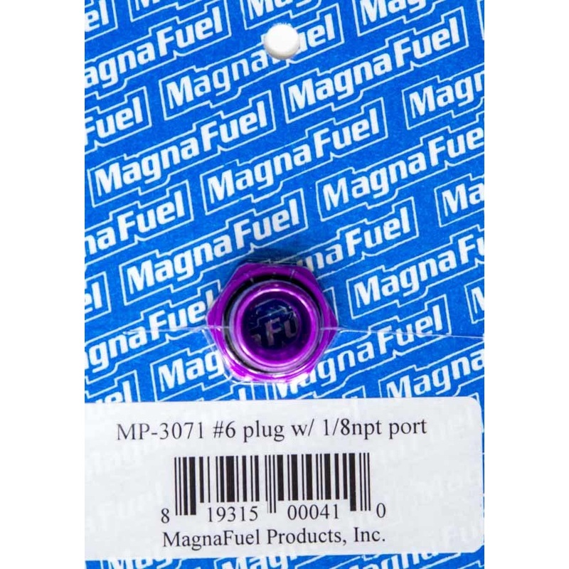 MagnaFuel #6 O-Ring Port Plug w/1/8in NPT in Center