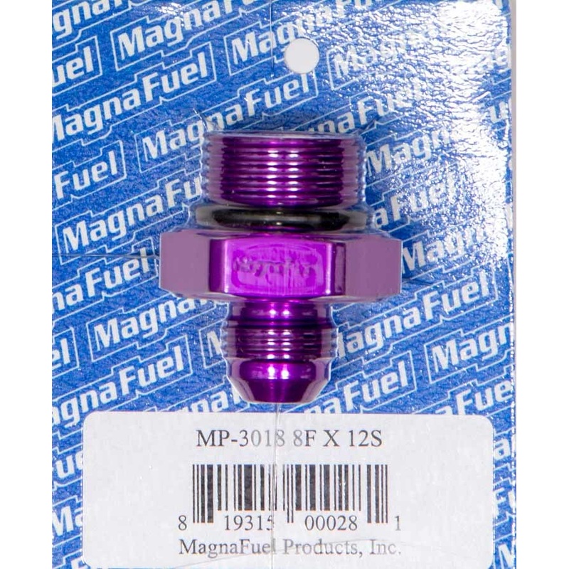 MagnaFuel #8 to #12 O-Ring Male Adapter Fitting