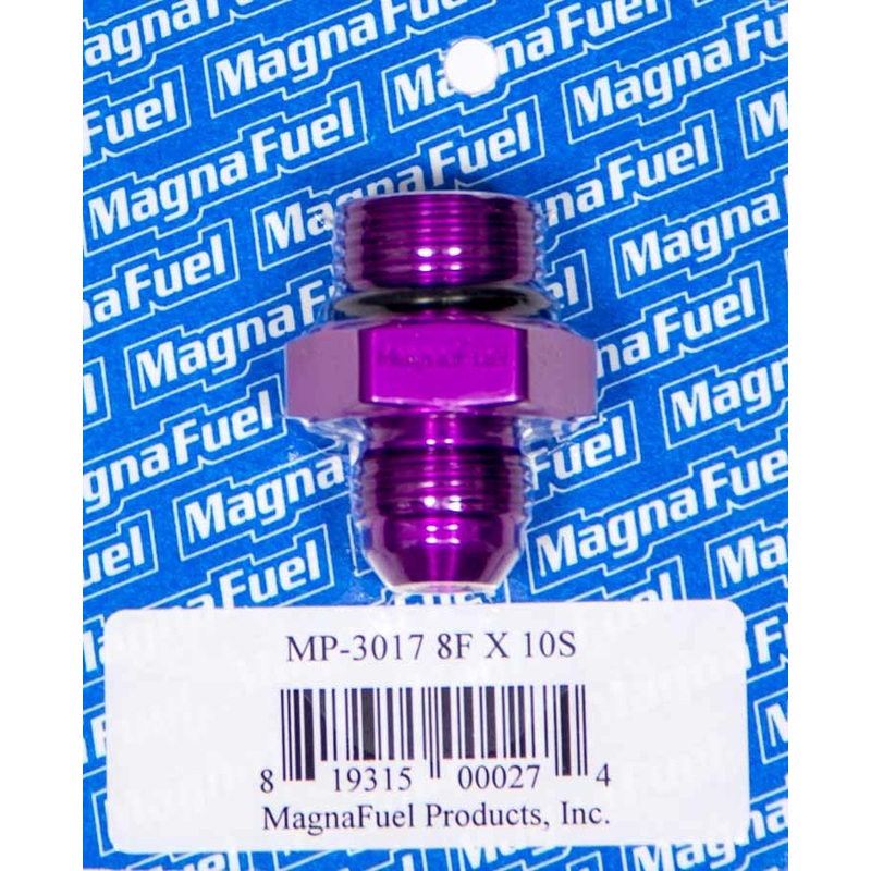 MagnaFuel #8an Male to #10an O-Ring Str. Adapter Ftng