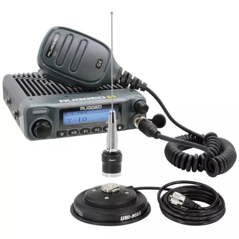 Rugged Radios GMRS Mobile Radio Kit Rambler G4 w/Antenna