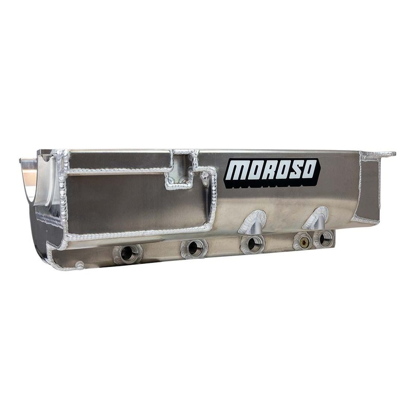 Moroso BBC Oil Pan Dry Sump w/4-Pickups Aluminum