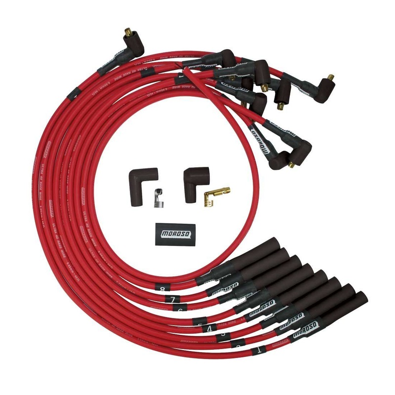 Moroso Ultra 40 Plug Wire Set BBC Non-HEI Red