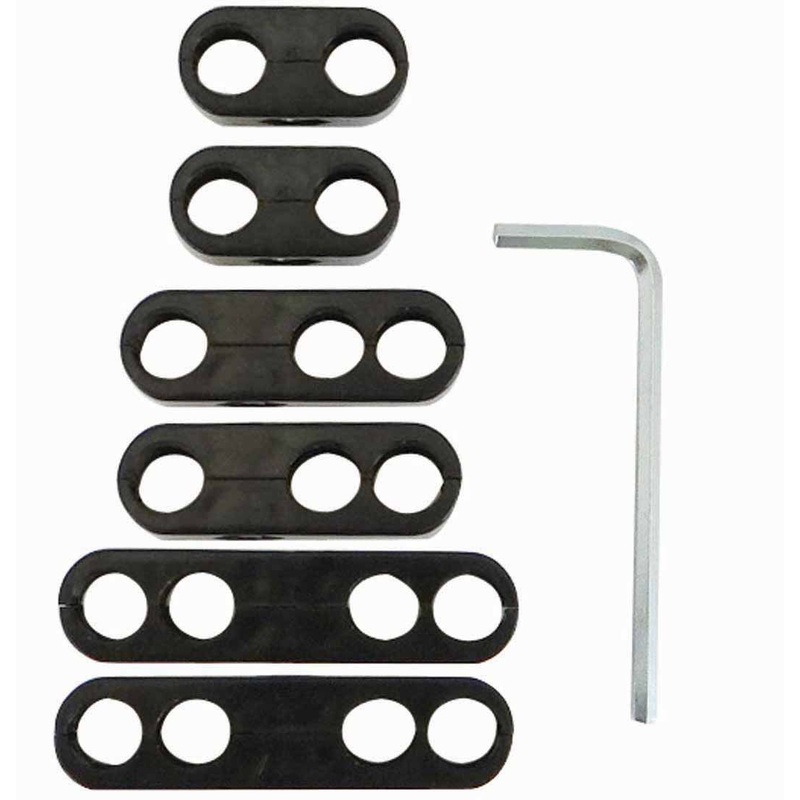 Moroso Wire Separator Kit Split-Design Black
