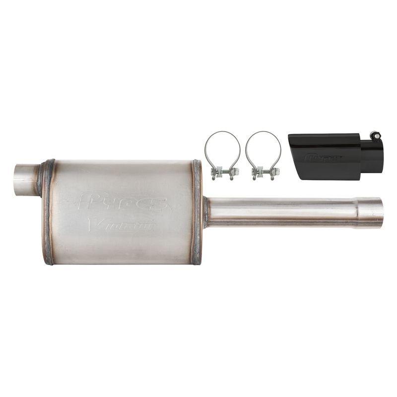 Pypes Performance Exhaust 19-25 GM Truck Muffler/Tip Kit Black