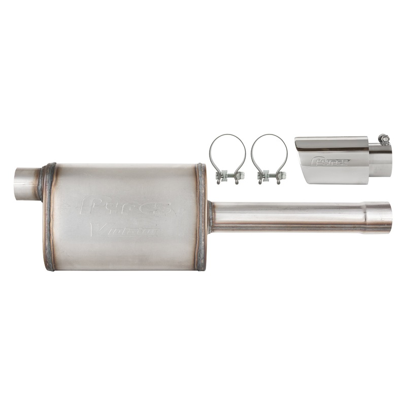 Pypes Performance Exhaust 19-25 GM Truck Muffler/Tip Kit Chrome